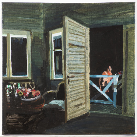 Betty Blue 2, 2022, akryl na plátně, 40×40 cm